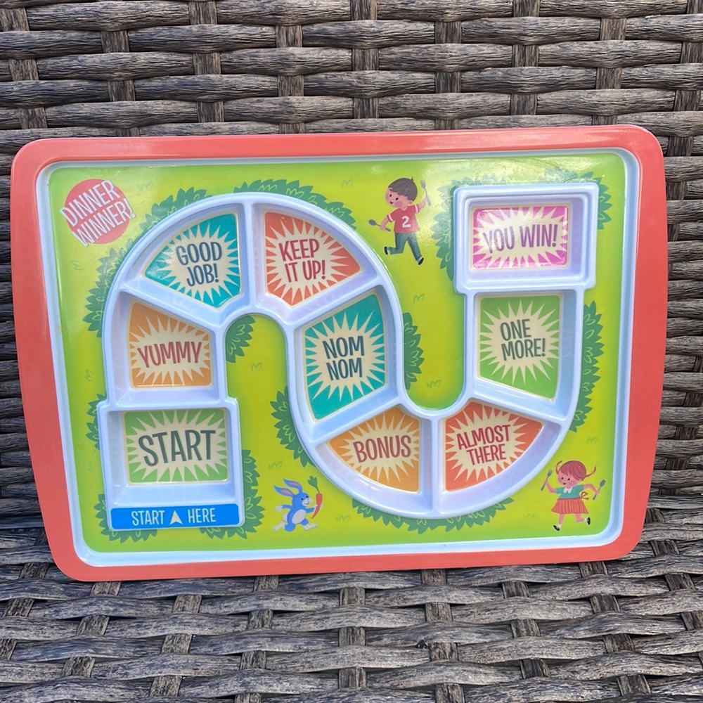Fred Dinner Winner Kids Plastic Plate Dinner Game Picky Eater